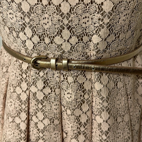 Dusty Peach Lace Dress - Picture 6 of 9